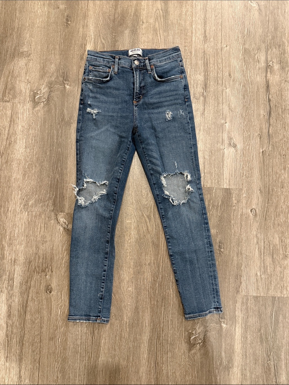 Agolde Distressed High-Rise Women's Jeans